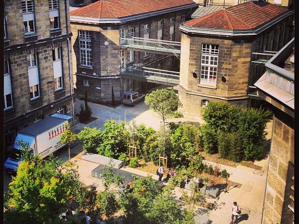 moodlemoot2013 8967692844 The view from outside Amphi Durkheim. #mootfr13