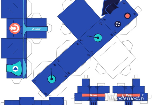 GABARIT Papertoy ubibot