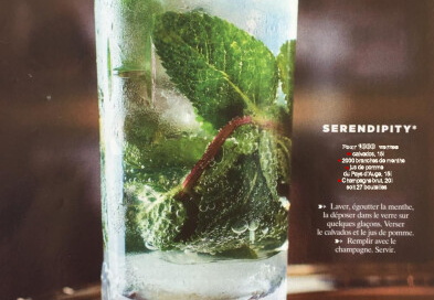 Ze serendipity cocktail
